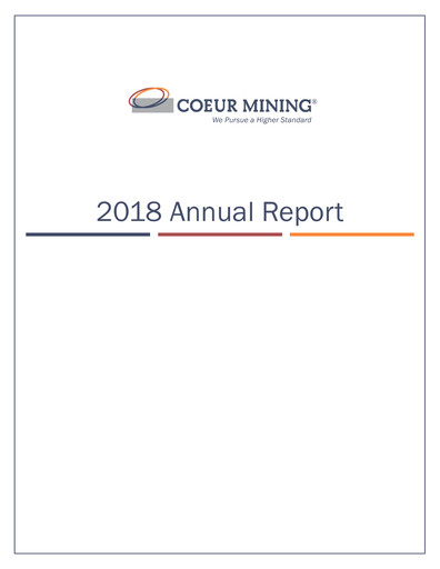 Thumbnail Coeur Mining
 Annual Report 2018