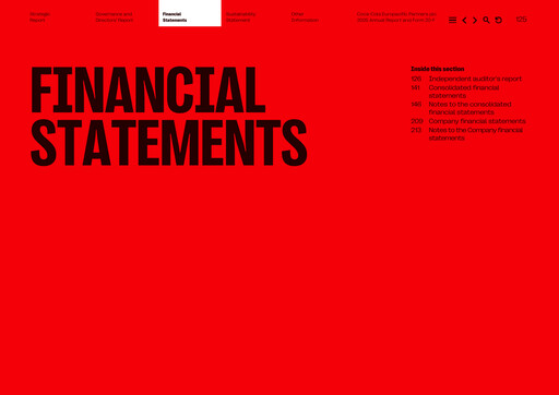 Miniature Coca-Cola European Partners
 Bilan financier 2025