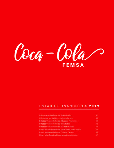 Miniature Coca-Cola FEMSA Bilan financier 2019