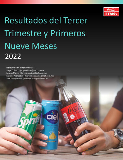 Miniature Coca-Cola FEMSA Rapport trimestriel 2022-q3