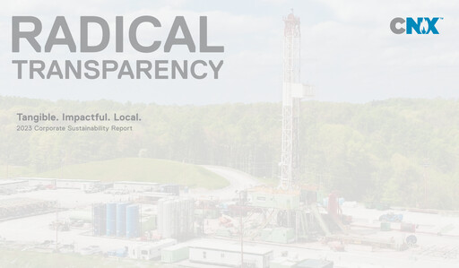 Thumbnail CNX Resources
 Sustainability Report 2023