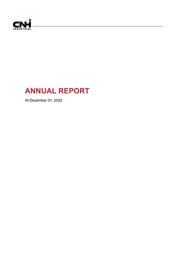 Miniature CNH Industrial
 Rapport annuel 2022