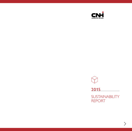 Miniature CNH Industrial
 Rapport de durabilité 2015