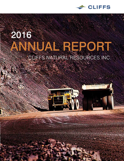 Thumbnail Cleveland-Cliffs Annual Report 2016