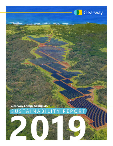 Thumbnail Clearway Energy
 Sustainability Report 2019