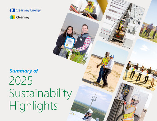 Thumbnail Clearway Energy
 Sustainability Report 2025