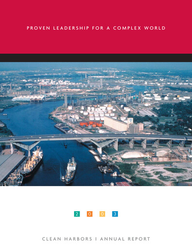 Thumbnail Clean Harbors
 Annual Report 2003