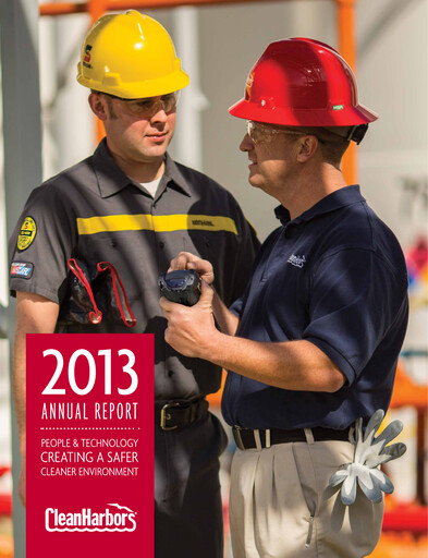 Thumbnail Clean Harbors
 Annual Report 2013