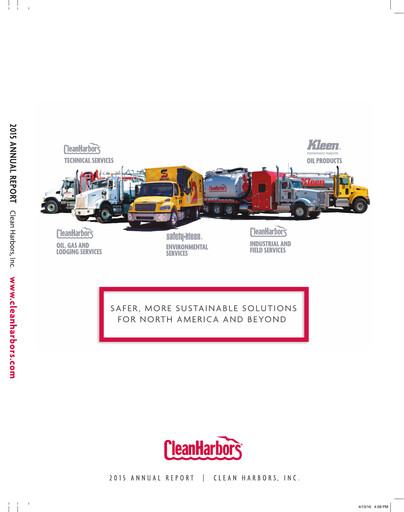 Thumbnail Clean Harbors
 Annual Report 2015