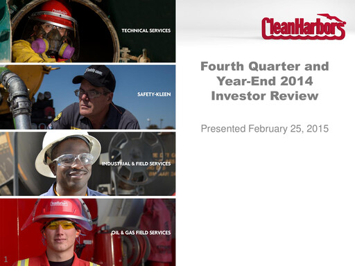 Thumbnail Clean Harbors
 Quarterly Report 2014-q4