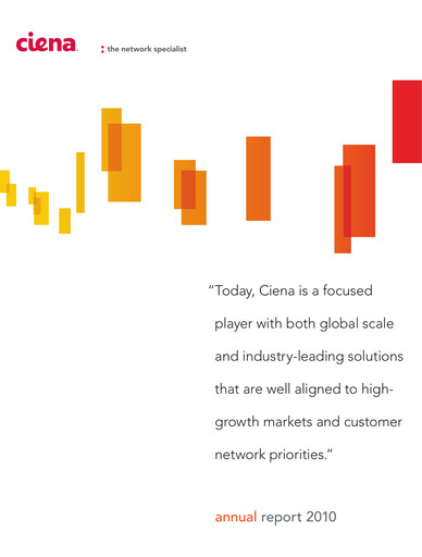 Thumbnail Ciena Annual Report 2010