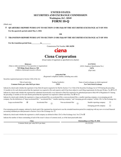 Thumbnail Ciena Quarterly Report 2026-q2