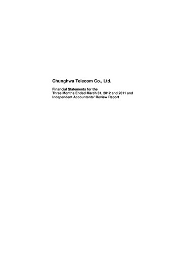 Thumbnail Chunghwa Telecom Quarterly Report 2012-q1