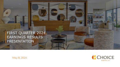Thumbnail Choice Hotels International Quarterly Report 2024-q1