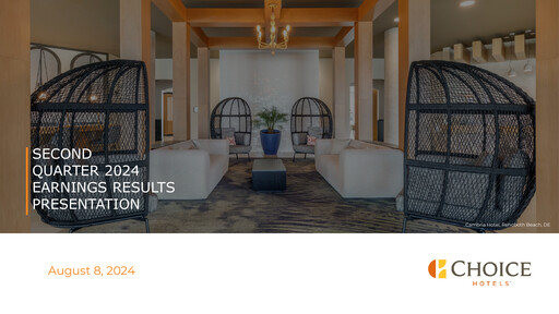 Thumbnail Choice Hotels International Quarterly Report 2024-q2