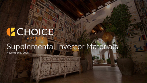 Thumbnail Choice Hotels International Quarterly Report 2025-q3