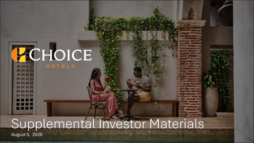Thumbnail Choice Hotels International Quarterly Report 2026-q2