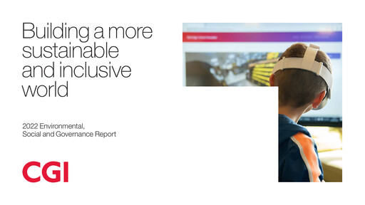 Thumbnail CGI ESG Report 2022