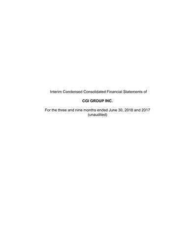Thumbnail CGI Financial Statement 2018-q3