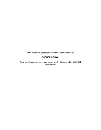 Thumbnail CGI Financial Statement 2016-q1