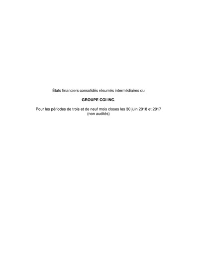 Thumbnail CGI Financial Statement 2018-q3