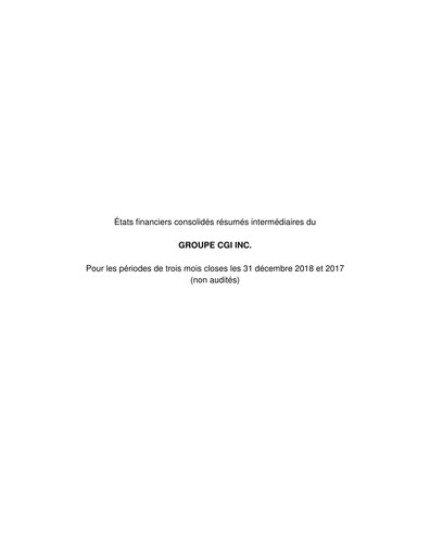 Thumbnail CGI Financial Statement 2019-q1