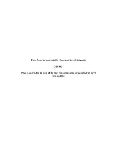 Thumbnail CGI Financial Statement 2020-q3
