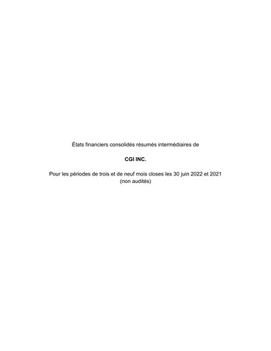 Thumbnail CGI Financial Statement 2022-q3