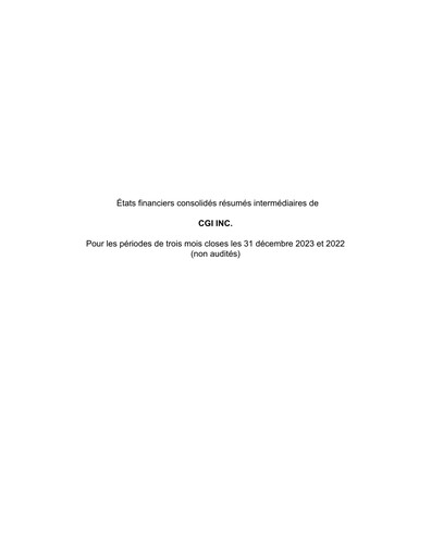 Thumbnail CGI Financial Statement 2024-q1