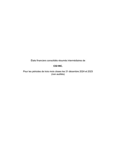Thumbnail CGI Financial Statement 2025-q1