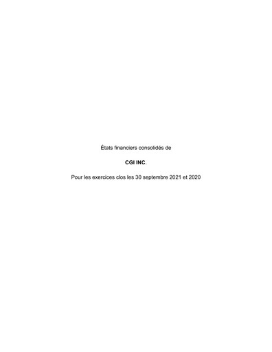 Thumbnail CGI Financial Statement fy2021