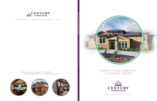 Thumbnail Century Communities
 Annual Report 2015