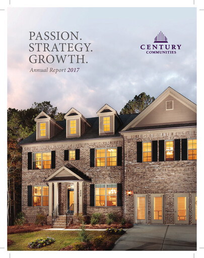 Thumbnail Century Communities
 Annual Report 2017