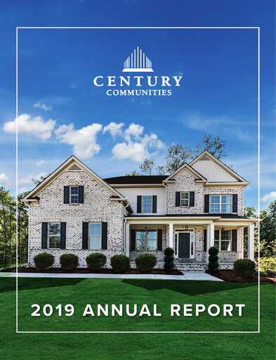 Thumbnail Century Communities
 Annual Report 2019