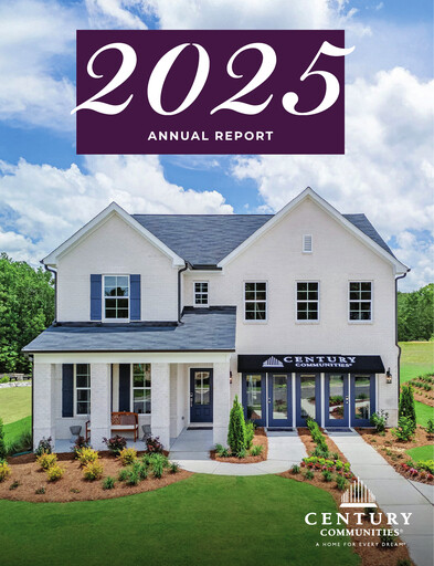 Thumbnail Century Communities
 Annual Report 2025