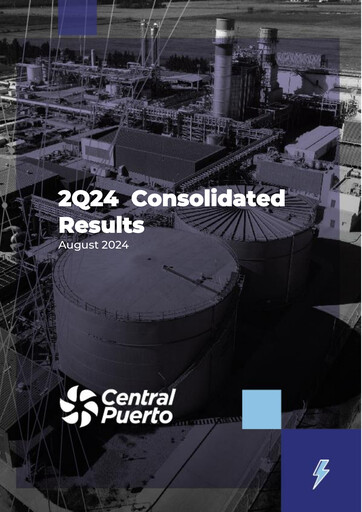 Miniature Central Puerto
 Rapport trimestriel 2024-q2
