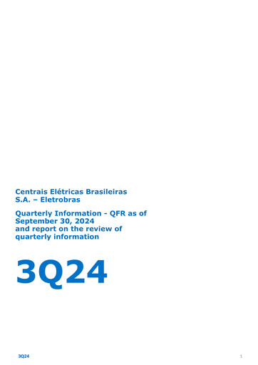 Thumbnail Centrais Electricas Brasileiras Quarterly Report 2024-q3