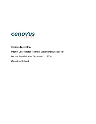Thumbnail Cenovus Energy
 Financial Statement fy2024
