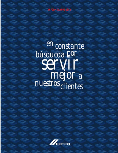 Thumbnail Cemex Annual Report 1998