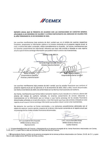 Thumbnail Cemex Annual Report 2023