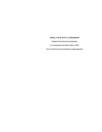 Thumbnail Cemex Financial Statement 2025