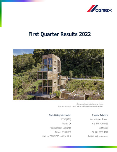 Thumbnail Cemex Quarterly Report 2022-q1