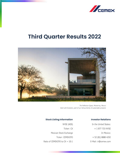 Thumbnail Cemex Quarterly Report 2022-q3