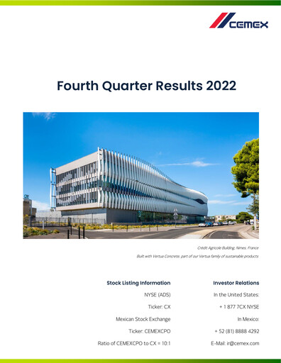 Thumbnail Cemex Quarterly Report 2022-q4