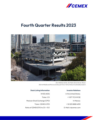 Thumbnail Cemex Quarterly Report 2023-q4
