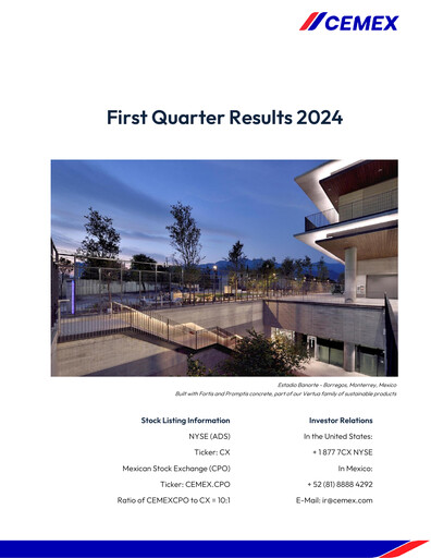 Thumbnail Cemex Quarterly Report 2024-q1