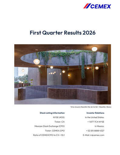 Thumbnail Cemex Quarterly Report 2026-q1