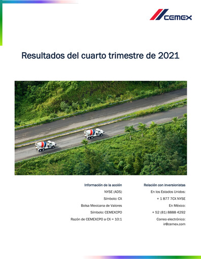 Vorschaubild Cemex Quartalsbericht 2021-q4