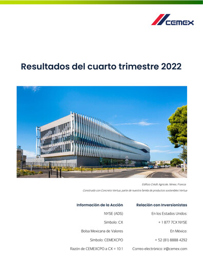Vorschaubild Cemex Quartalsbericht 2022-q4