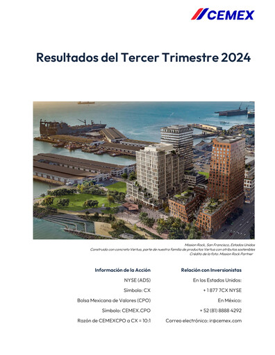 Vorschaubild Cemex Quartalsbericht 2024-q3